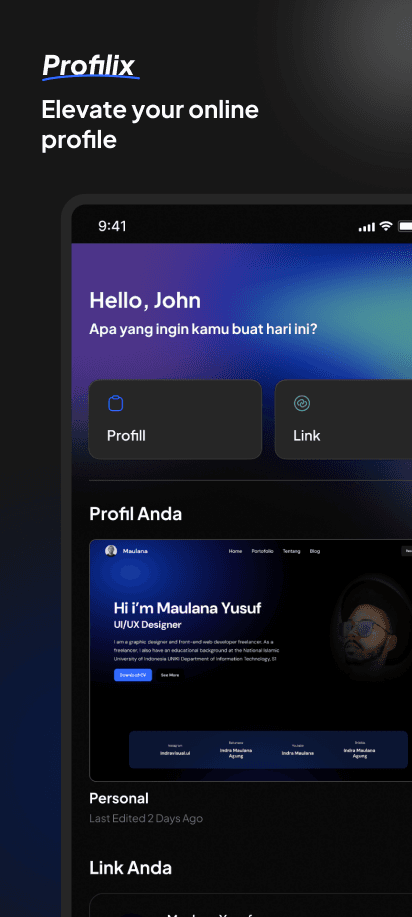 Profilix - Digital Profile screenshot 1